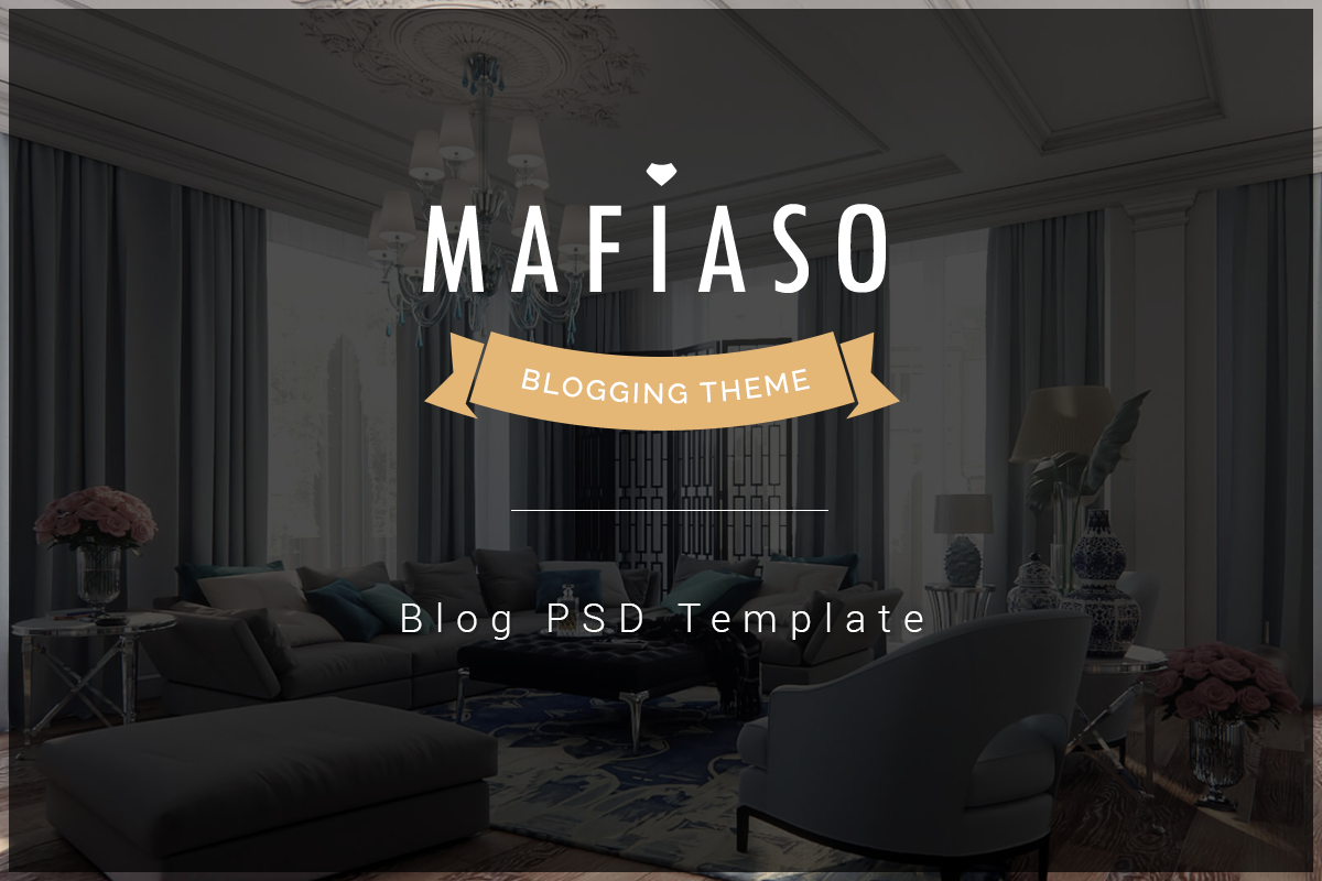 Mafiaso - Blog PSD Template in Website Templates - product preview 8