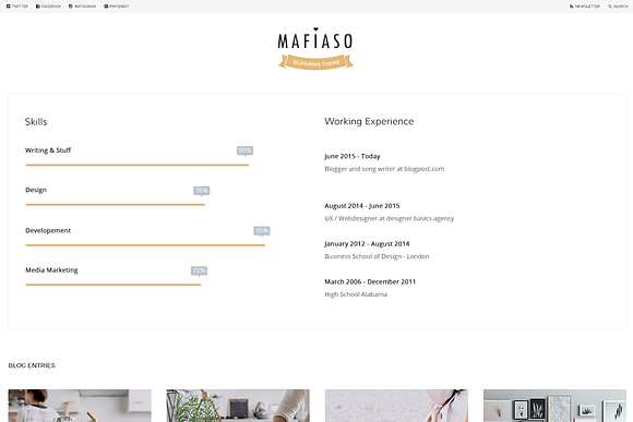 Mafiaso - Blog PSD Template in Website Templates - product preview 6