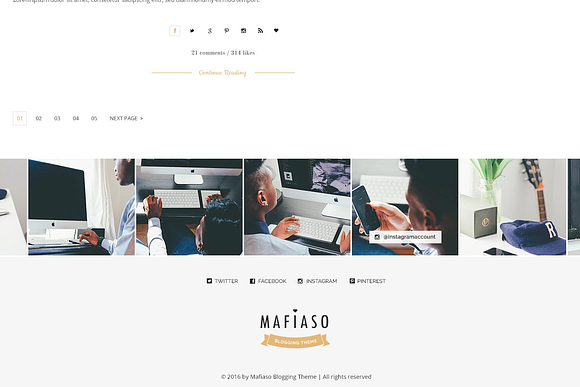 Mafiaso - Blog PSD Template in Website Templates - product preview 7