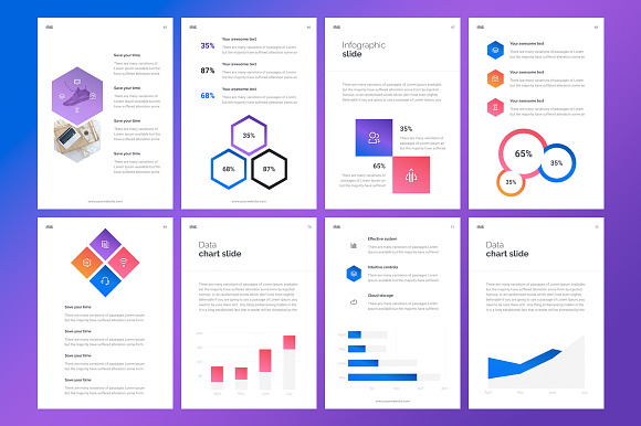 A4 | 18 Vertical Templates Bundle in Keynote Templates - product preview 6