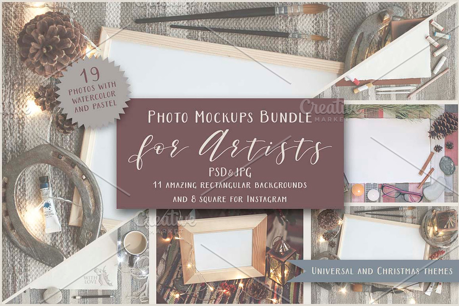 Artists Photo Mockups Bundle in Print Mockups - product preview 8