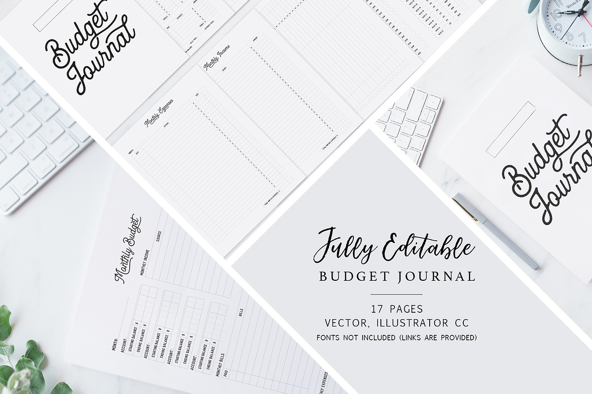 Fully Editable Budget Planner in Stationery Templates - product preview 8