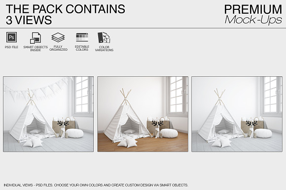 Kids Room - Kids Wigwam in Product Mockups - product preview 1