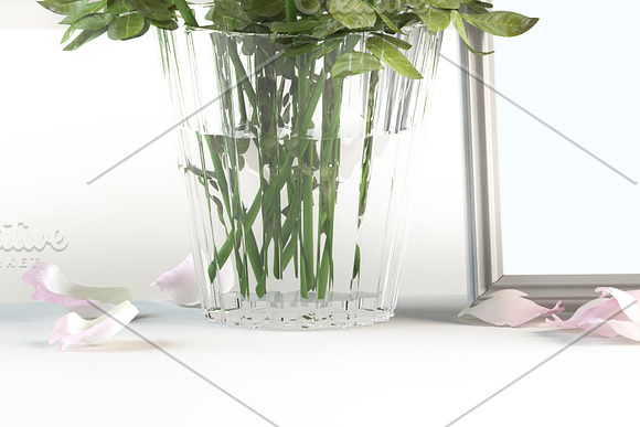 Frame, flower, light fixture, MockUp in Print Mockups - product preview 1