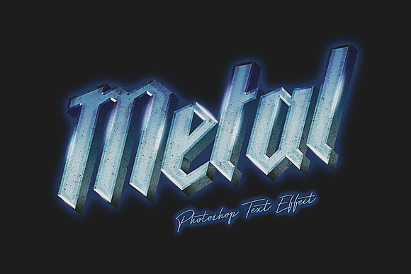 80's Metal Photoshop Text Effect in Photoshop Layer Styles - product preview 3