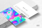 Holographic Business Card Template