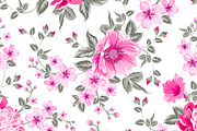 Luxurious color peony pattern.