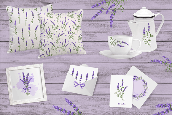 Lavender Set in Illustrations - product preview 3