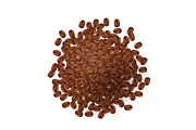 Background with coffee beans. Realistic vector illustration.