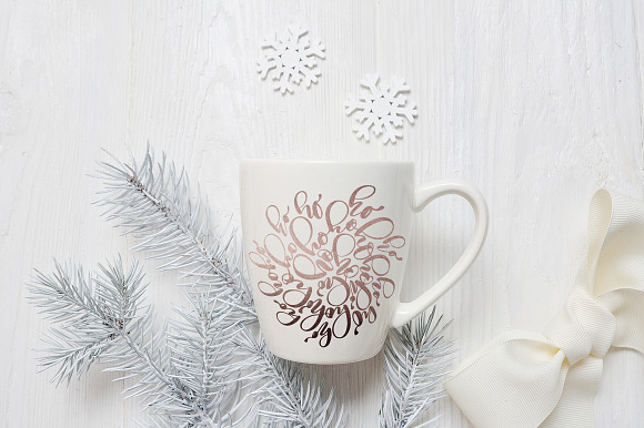 Christmas mug and letter mock ups in Product Mockups - product preview 3