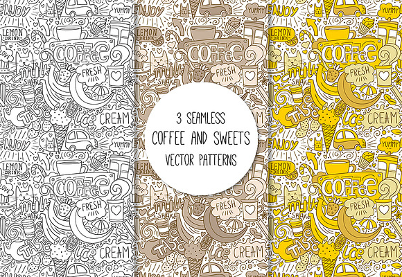 Coffee and sweets: patterns & prints in Patterns - product preview 1