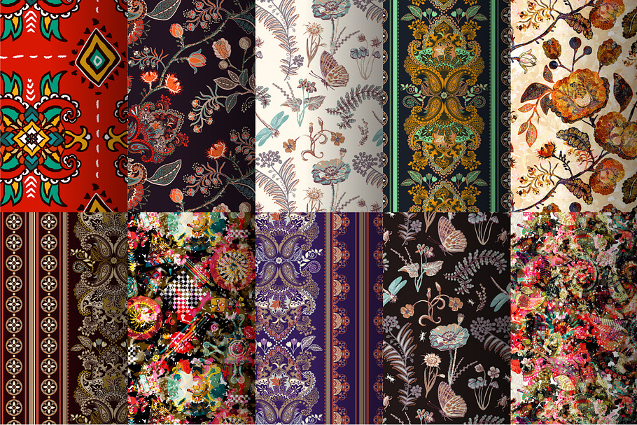 10 Bright Floral Patterns, Part I in Patterns - product preview 8