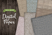 6 Texture Fabric Papers Set