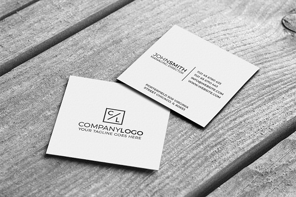 Mini Modern Minimal Business Card in Business Card Templates - product preview 1