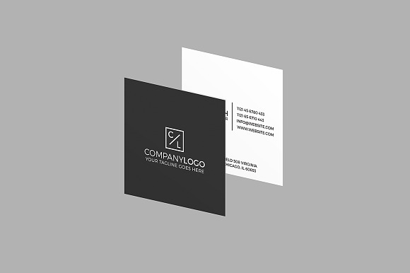 Mini Modern Minimal Business Card in Business Card Templates - product preview 2