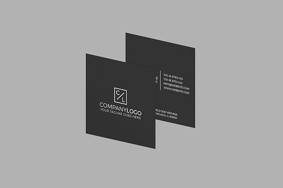 Mini Modern Minimal Business Card in Business Card Templates - product preview 3