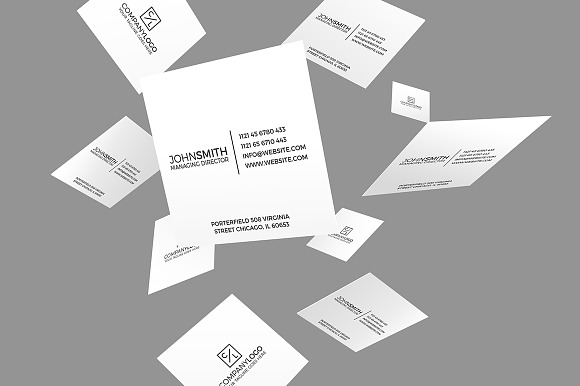 Mini Modern Minimal Business Card in Business Card Templates - product preview 4