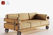 Industrial Sofa (v-ray, corona)
