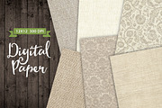Fabric Texture Paper Background Set