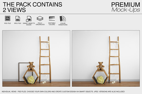 Kids Room & Frame Mockup in Product Mockups - product preview 1