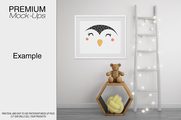Kids Room & Frame Mockup in Product Mockups - product preview 6