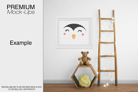Kids Room & Frame Mockup in Product Mockups - product preview 7