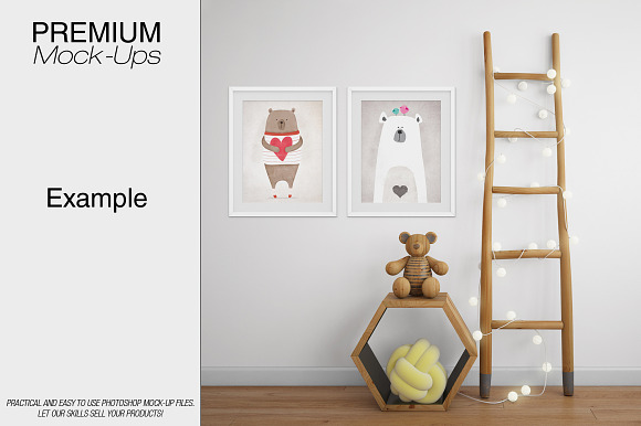 Kids Room & Frame Mockup in Product Mockups - product preview 11