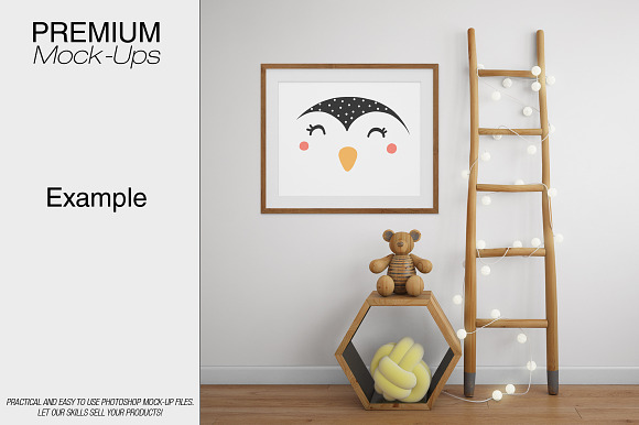 Kids Room & Frame Mockup in Product Mockups - product preview 13