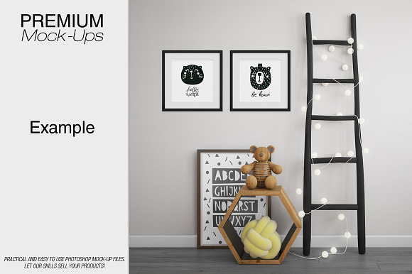 Kids Room & Frame Mockup in Product Mockups - product preview 14