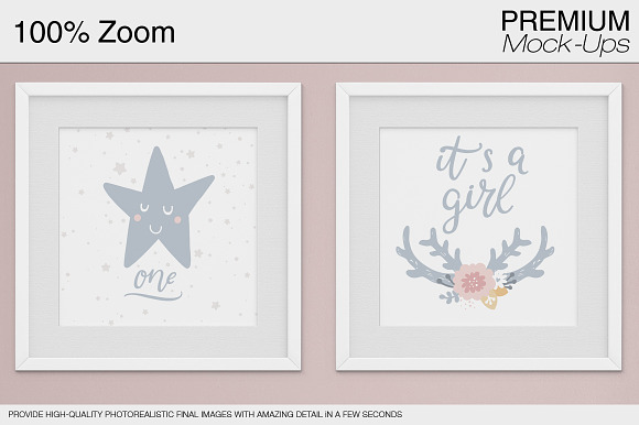Kids Room & Frame Mockup in Product Mockups - product preview 16