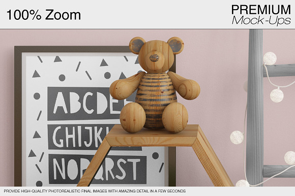 Kids Room & Frame Mockup in Product Mockups - product preview 21