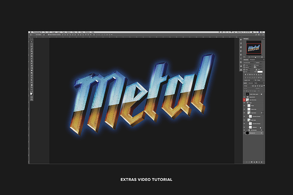 80's Metal Photoshop Text Effect in Photoshop Layer Styles - product preview 4