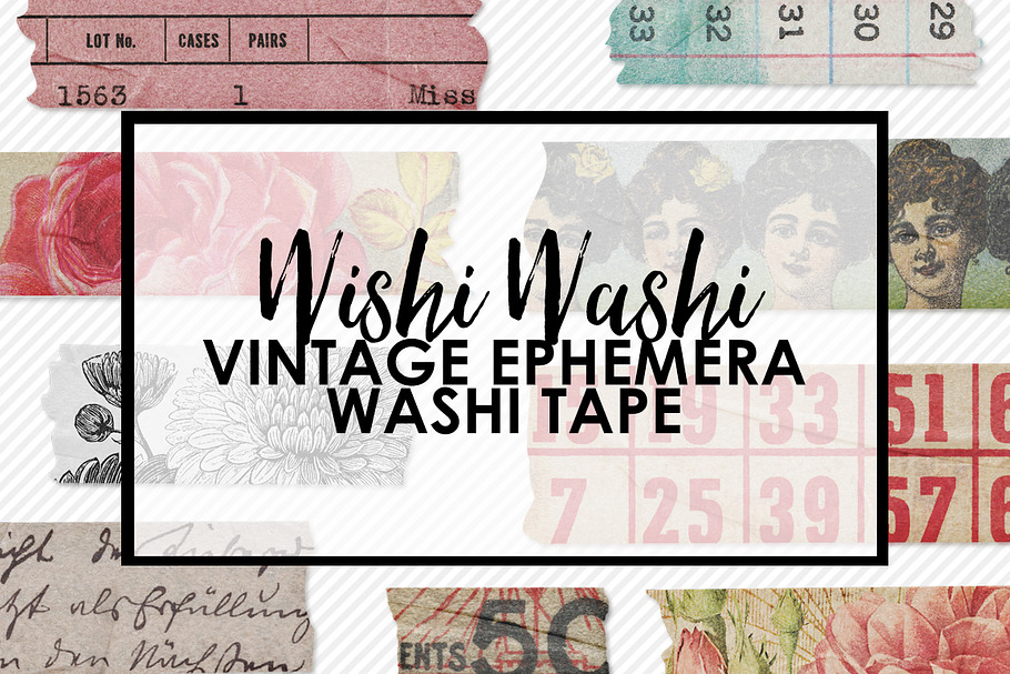Wishi Washi Vintage Ephemera Tape in Objects - product preview 8