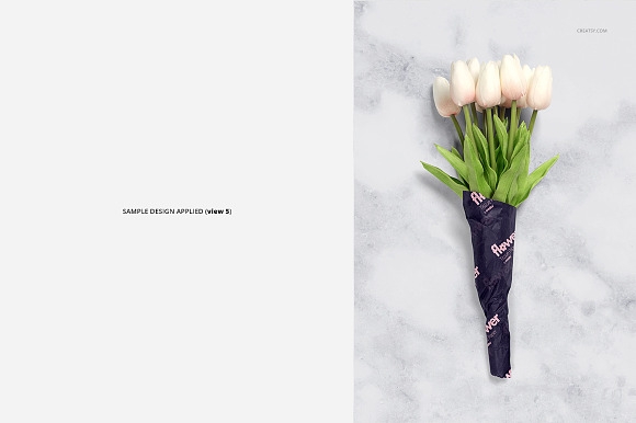 Flower Wrapping Paper Mockup Set in Product Mockups - product preview 10