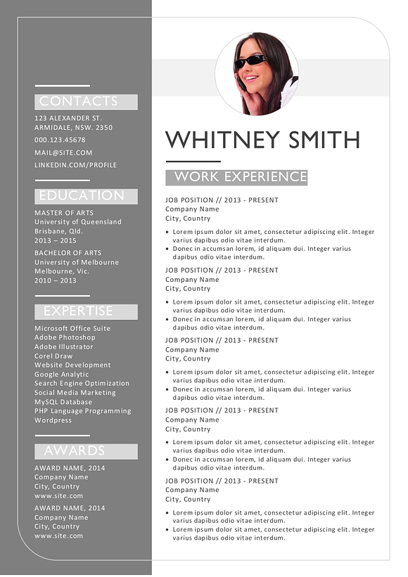 Modern 3 in 1 resume pack in Resume Templates - product preview 2