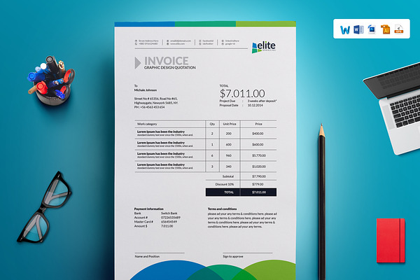 MS Word Invoice Template
