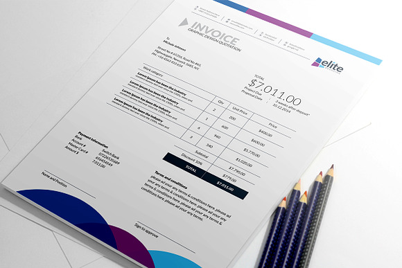 MS Word Invoice Template in Stationery Templates - product preview 1