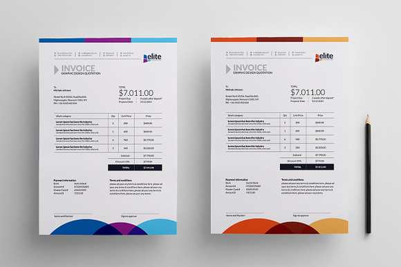 MS Word Invoice Template in Stationery Templates - product preview 2