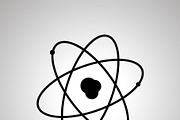 Atom structure with electrons