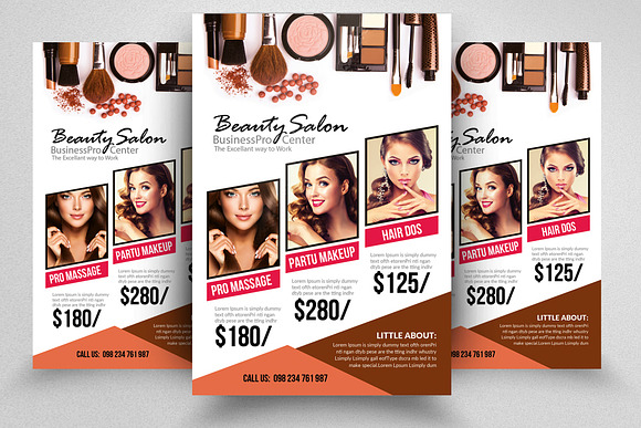 10 Beauty Salon Flyer Bundle in Flyer Templates - product preview 1