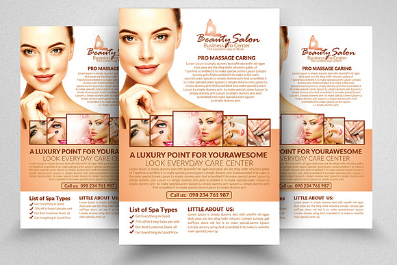 10 Beauty Salon Flyer Bundle in Flyer Templates - product preview 2