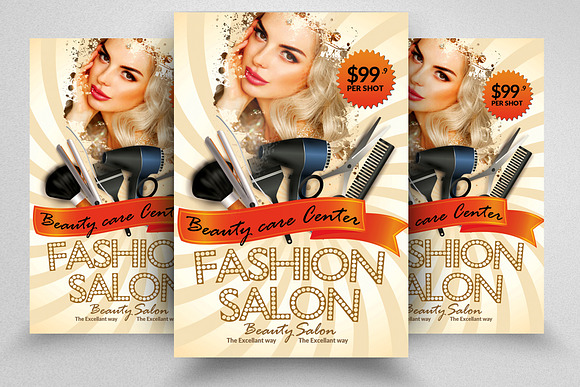 10 Beauty Salon Flyer Bundle in Flyer Templates - product preview 6