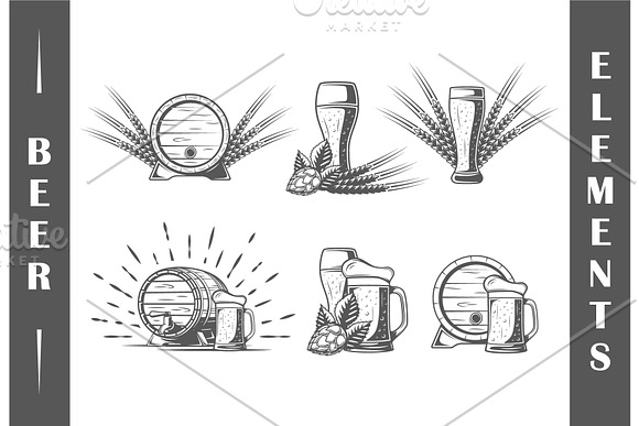9 Beer Logos Templates Vol.2 in Logo Templates - product preview 2