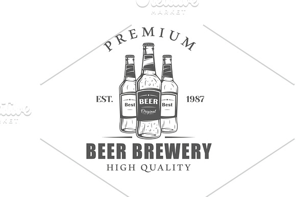 9 Beer Logos Templates Vol.2 in Logo Templates - product preview 13