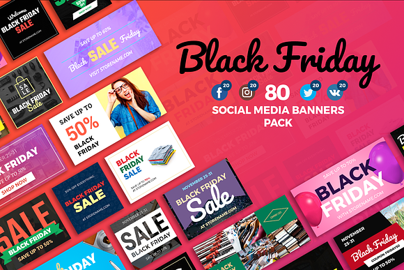 Black Friday - SMM Banners Pack in Instagram Templates - product preview 8