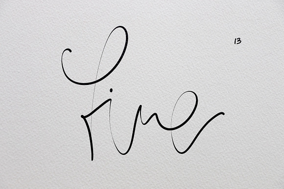 Procreate Fine Calligraphy Brushes in Photoshop Brushes - product preview 12