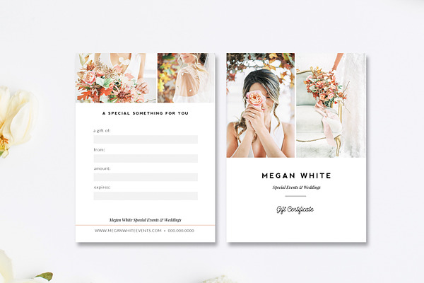 Wedding Planner Gift Card Template