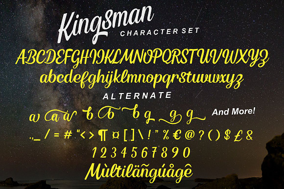 Kingsman Dual Style! (2 layered) in Display Fonts - product preview 7