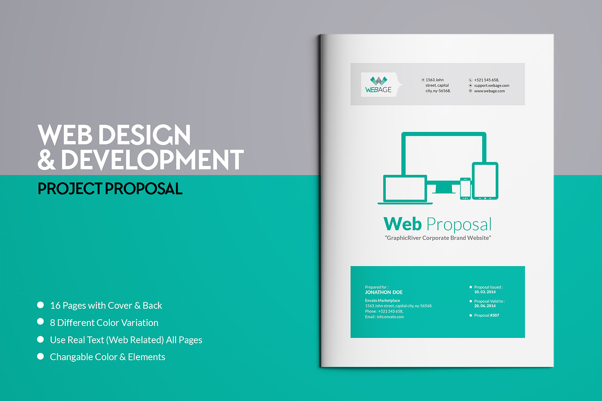 Website Proposal Template in Brochure Templates - product preview 8