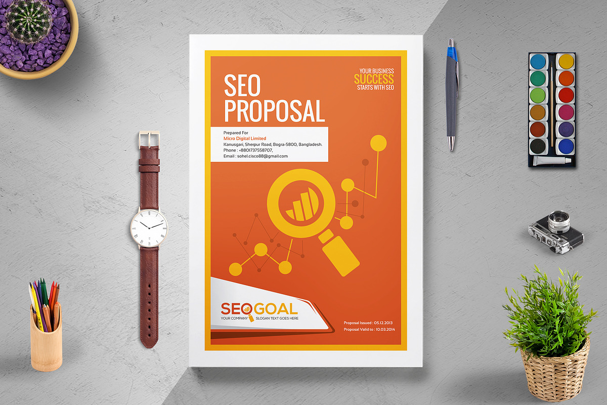 SEO Project Proposal Template in Brochure Templates - product preview 8
